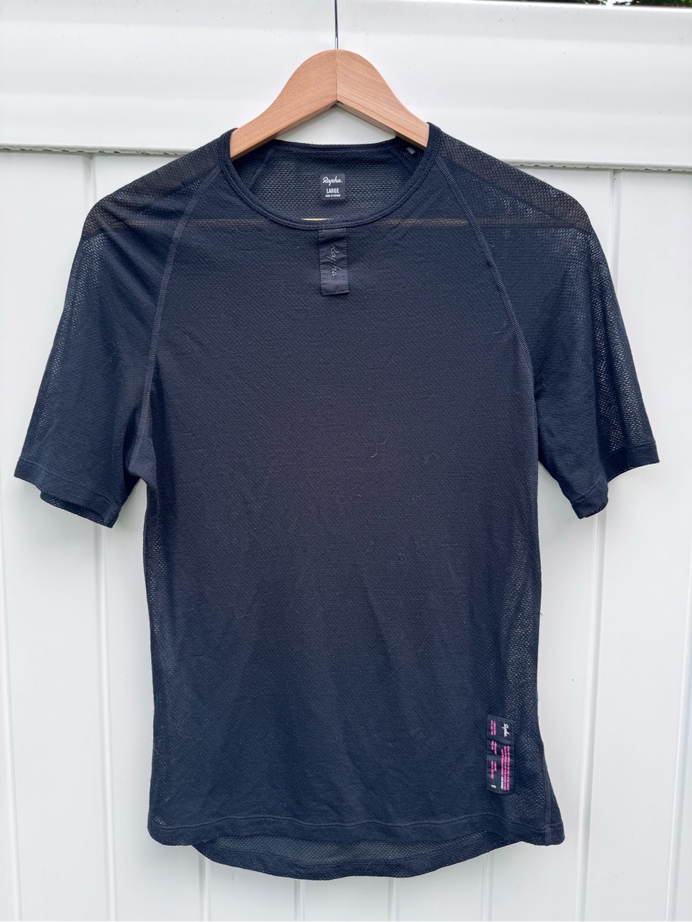 Rapha Black Short Sleeve Mesh Cycling Baselayer Tee